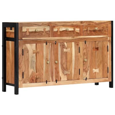 vidaXL Sideboard 47.2"x13.8"x29.5" Solid Acacia Wood
