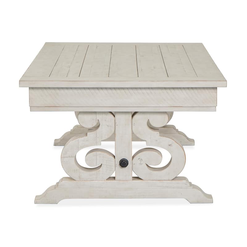 Magnussen Home Bronwyn Alabaster Rectangular Cocktail Table - 50''W x 30''D x 19''H