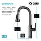 preview thumbnail 81 of 154, Kraus 2-Function 1-Handle 1-Hole Pulldown Sprayer Brass Kitchen Faucet
