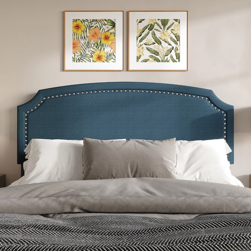 Clayfell Bowie Upholstered Headboard - Twin - Blue