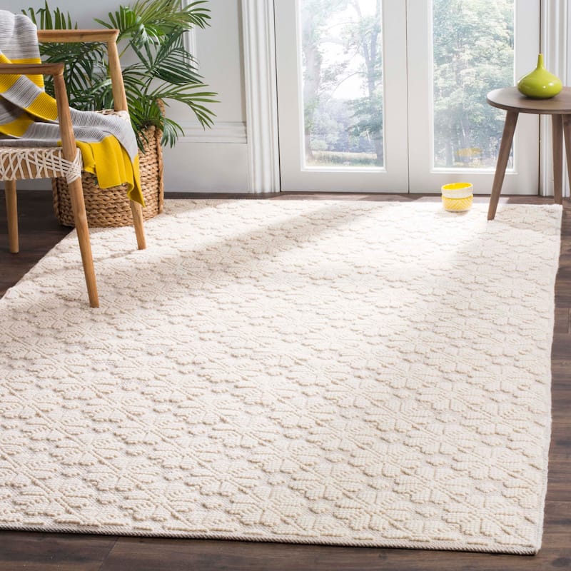 SAFAVIEH Handmade Vermont Carissa Wool Rug - 9' x 12' - Ivory