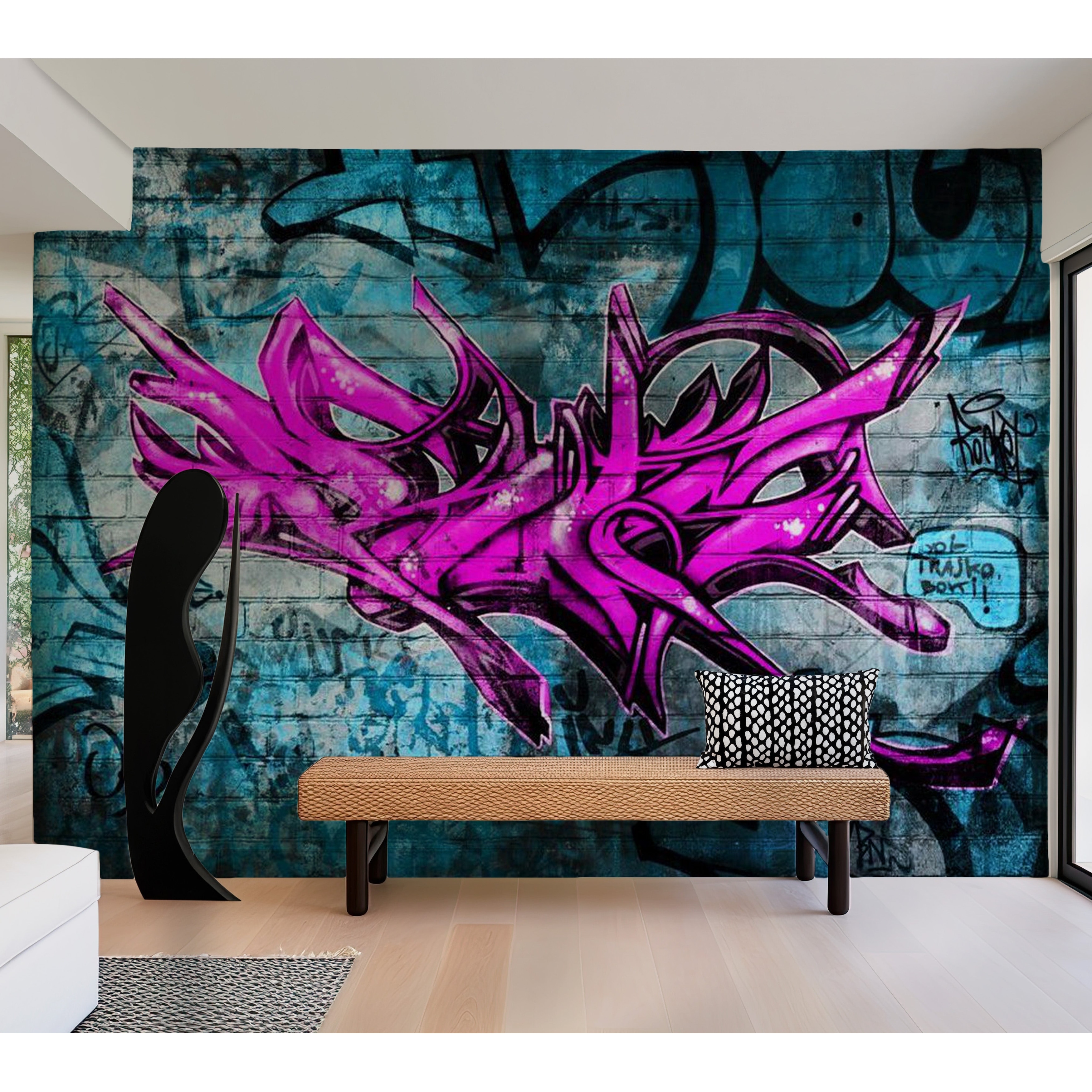 abstract graffiti art wallpaper