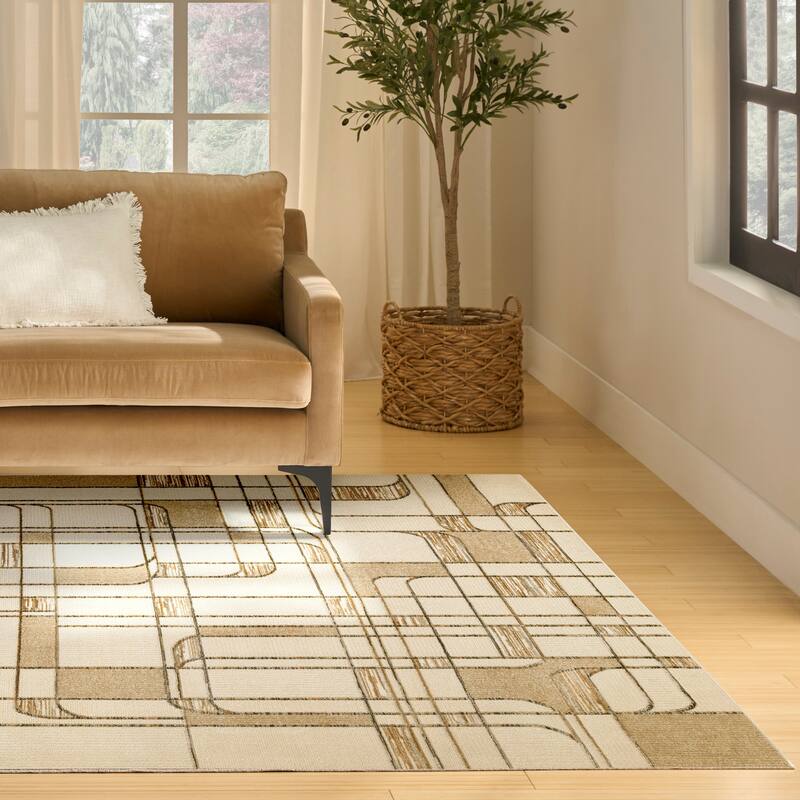Nourison Nordic Indoor only Abstract Area Rug