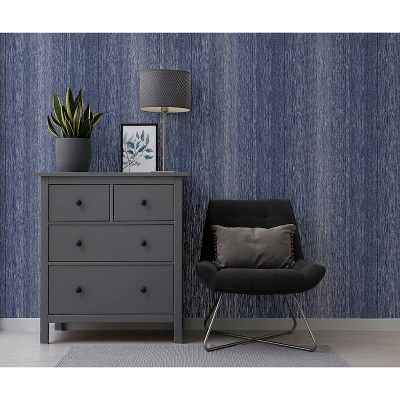 Arthouse Ephraim Dark Blue Radiance Plain Wallpaper