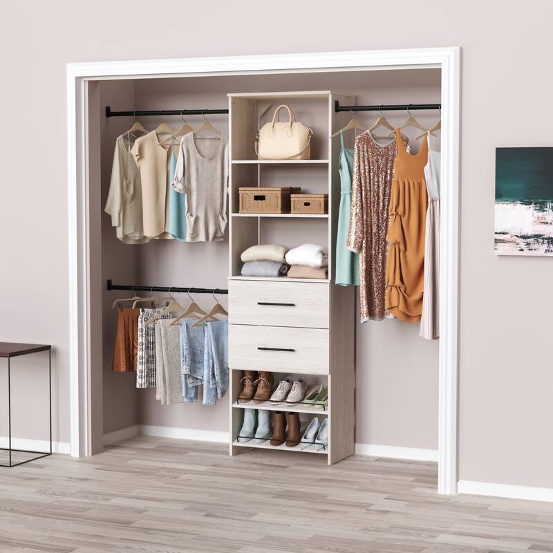 ClosetMaid SuiteSymphony Modern 25-inch Tower 2-Drawer Closet System