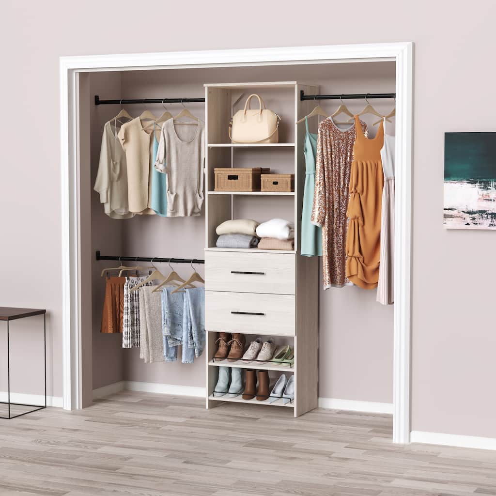 ClosetMaid SuiteSymphony Modern 25-inch Tower 2-Drawer Closet System
