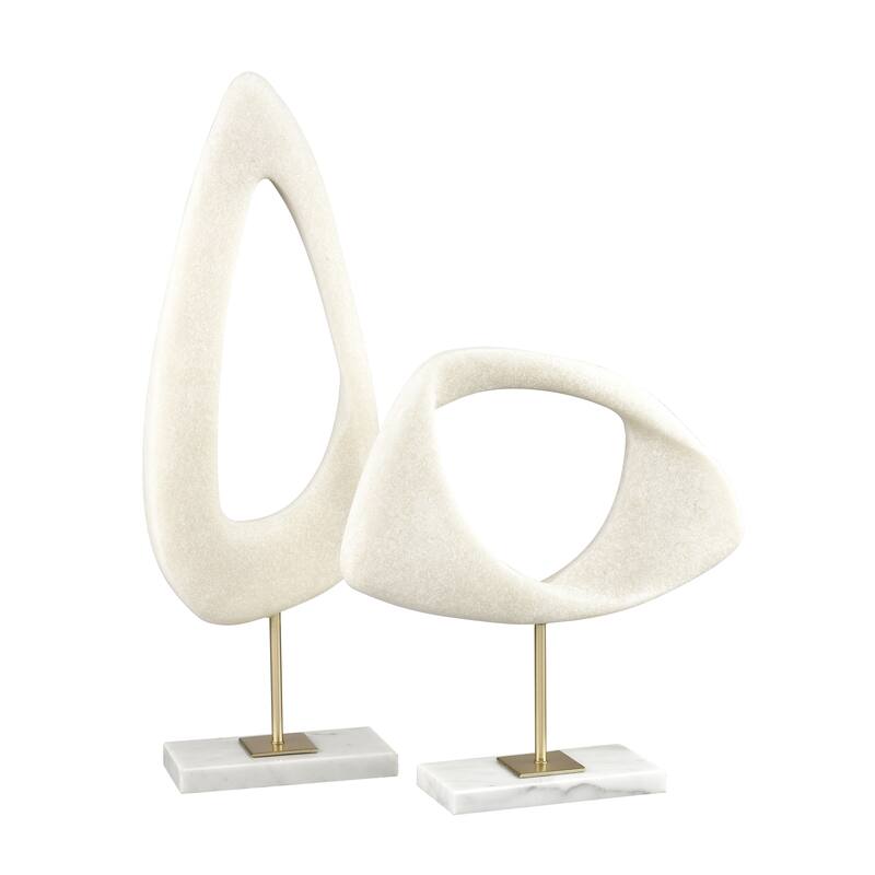 Elk Home Hodge Alabaster Composite 12 Inch Wide Sculpture