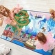preview thumbnail 1 of 10, Licensed Disney Frozen Youth Novelty Polyester Non-Slip Stain Resistant Indoor Area Rug 3x5