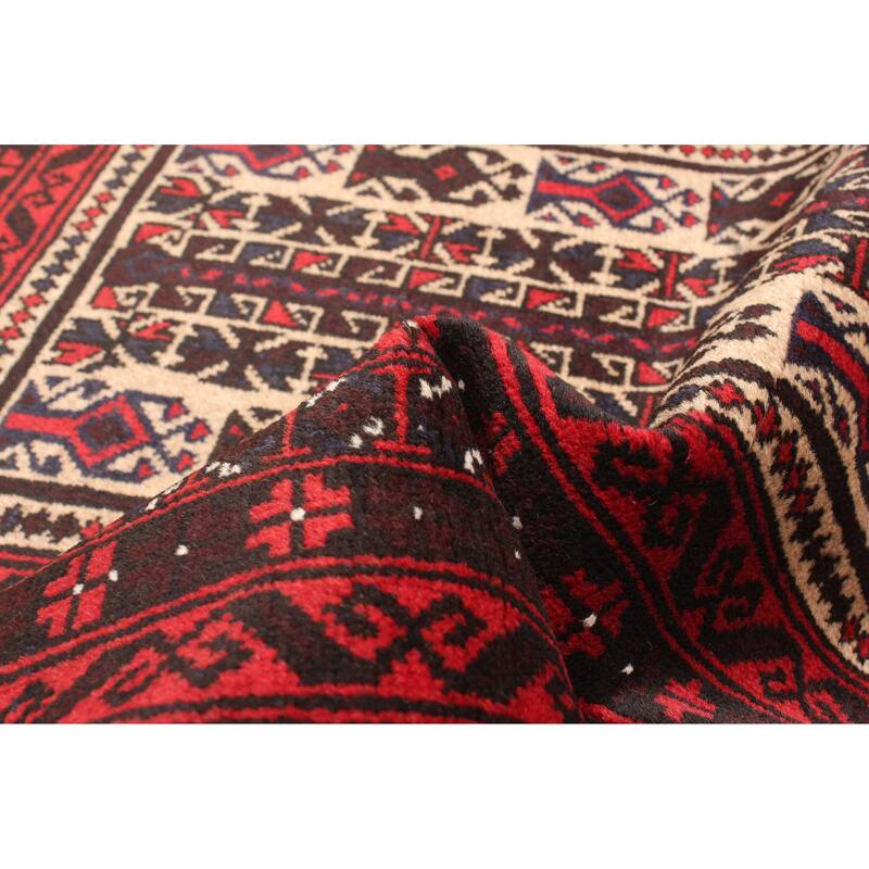 ECARPETGALLERY Hand-knotted Teimani Beige Wool Rug - 2'10 x 4'6