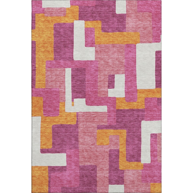 Premium Washable Super Soft Geo Casual Mayfield Rug