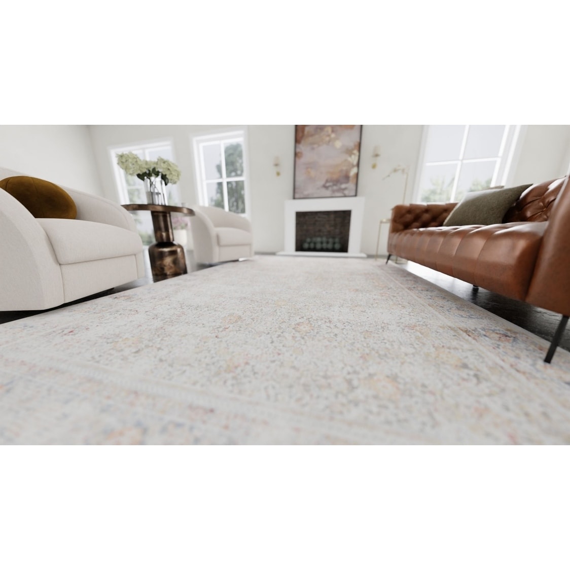 Badgley Mischka Oasis Sunset Area Rug - Bed Bath & Beyond - 40521596