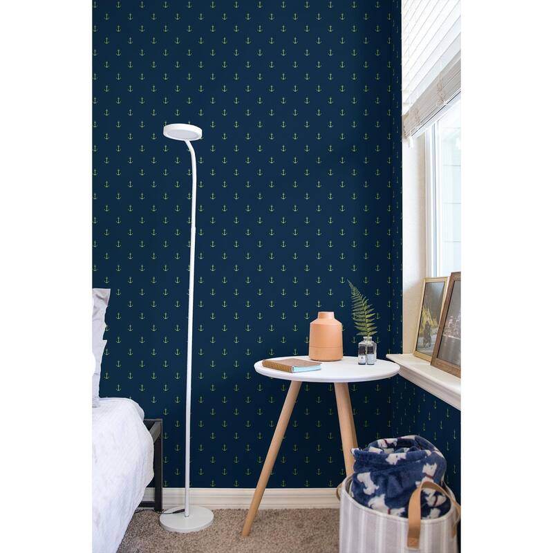 Seabrook Designs Anchors Away Unpasted Wallpaper