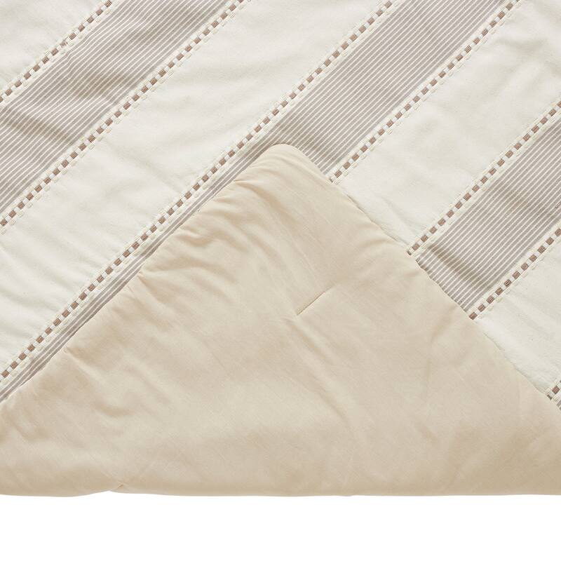 Better Trends Janson Collection Poly/Cotton Comforter Set with Sham - Absorbent, Moisture-Wicking, Machine Washable, Tumble Dry