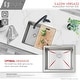 preview thumbnail 23 of 26, STYLISH 22 inch Stainless Steel 16G Workstation Undermount Kitchen Sink - 22" x 19" x 10"