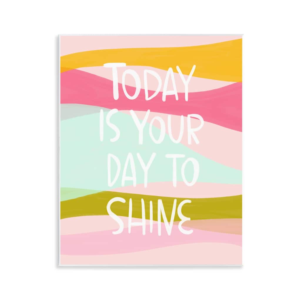 Stupell Pastel Day To Shine Wall Plaque Art Design By Mandy Ford Art + Illustration