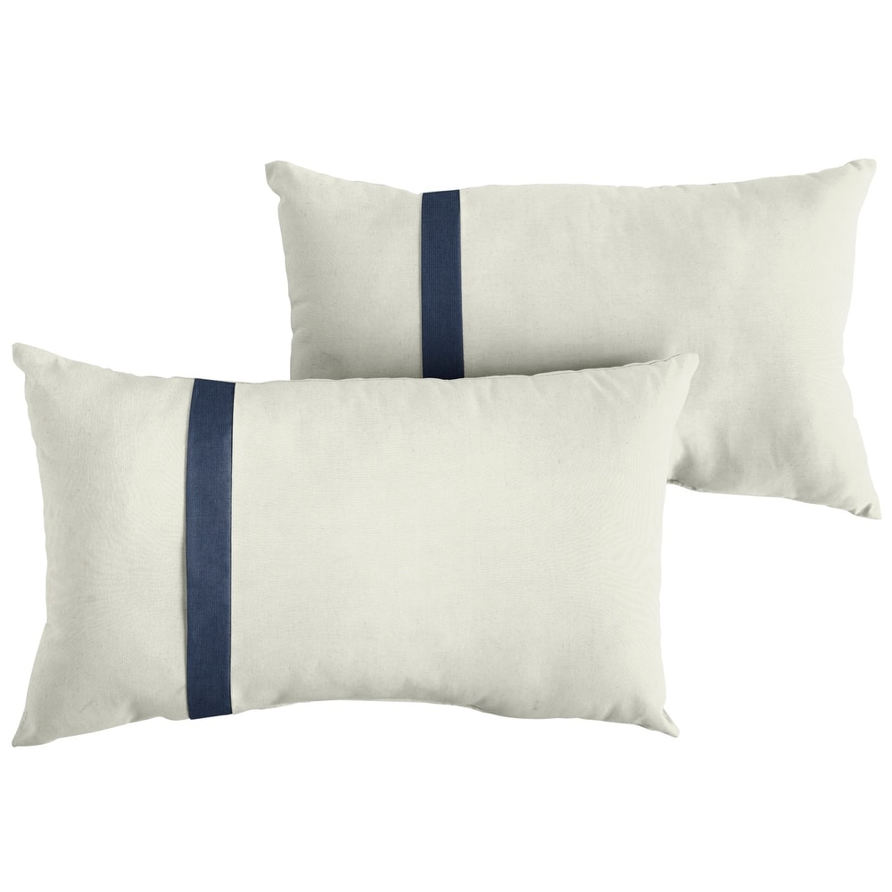 Sorra Home Sunbrella Outdoor Single Large Flange Pillow Set of 2