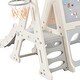 preview thumbnail 11 of 19, Indoor Kids Slide Set With Basketball Hoop Non-slip Heavy Duty Children Playground Activity Center