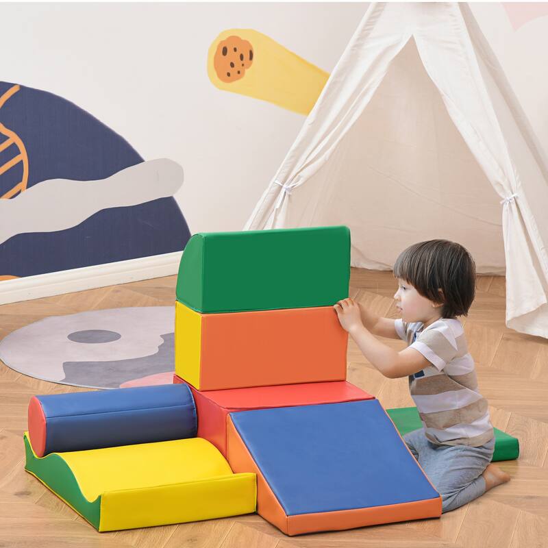 Soft Foam Building Block Set for Toddlers, Interactive Educational Toy with Geometry