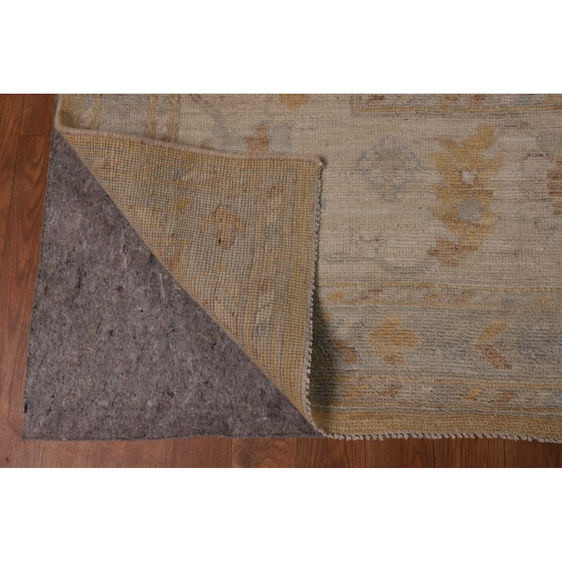 Vegetable Dye Oushak Turkish Large Rug Handmade Oriental Wool Carpet - 10'5"x 13'10"