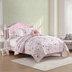 preview thumbnail 2 of 6, Laura Ashley Kids Sunshine Flowers Pink Comforter Bonus Set
