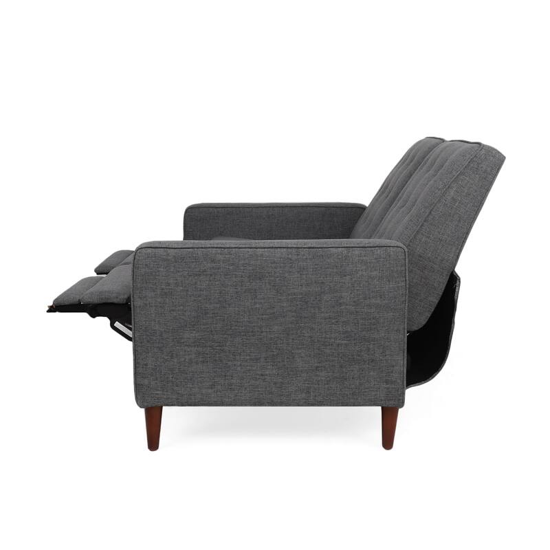 Denison Upholstered Loveseat Pushback Recliner by Christopher Knight Home