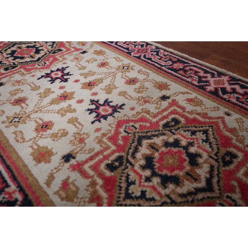 Kazak Indian Runner Rug Hand-Knotted Wool Carpet - 2'7"x 8'0"