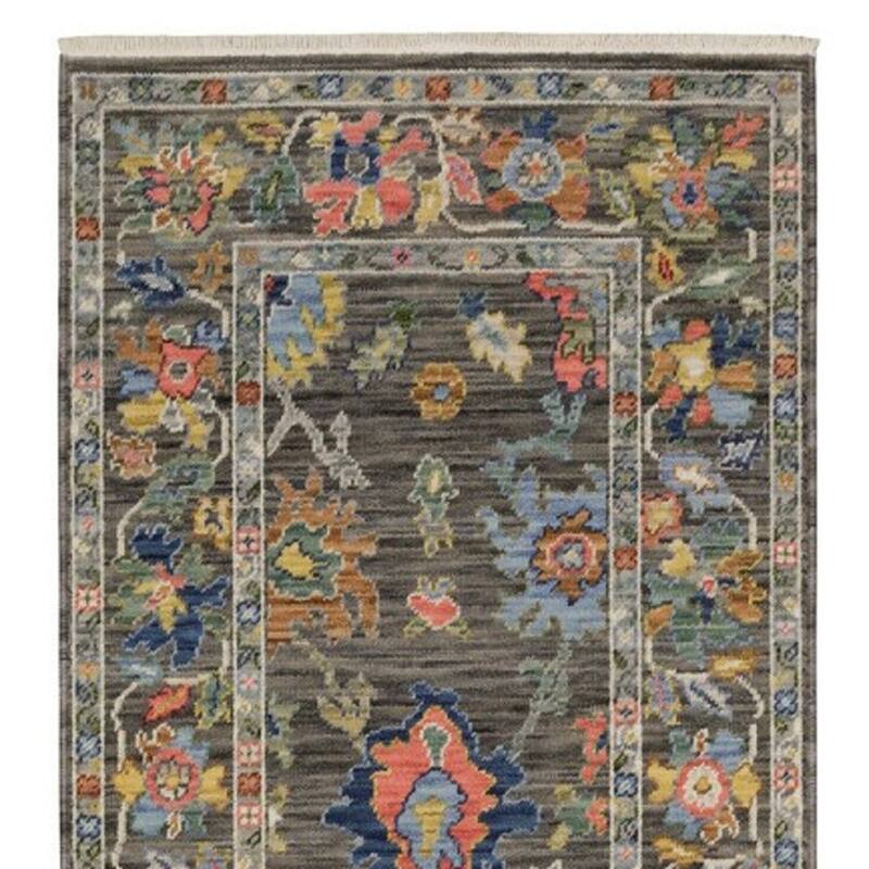 HomeRoots Oriental Traditional Rectangle Area Rug