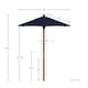 preview thumbnail 5 of 3, Port Lavaca 7.5ft Round Wood Umbrella by Havenside Home, Base Not Included
