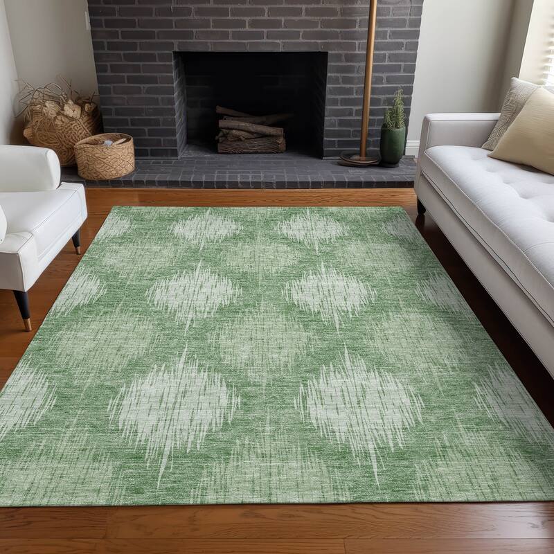 Premium Washable Super Soft Abstract Ombre Mayfield Rug - Mint - 2' 6" x 3' 10"