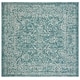 preview thumbnail 114 of 180, SAFAVIEH Courtyard Aquata Indoor/ Outdoor Waterproof Patio Backyard Rug 5'3" Square - Turquoise