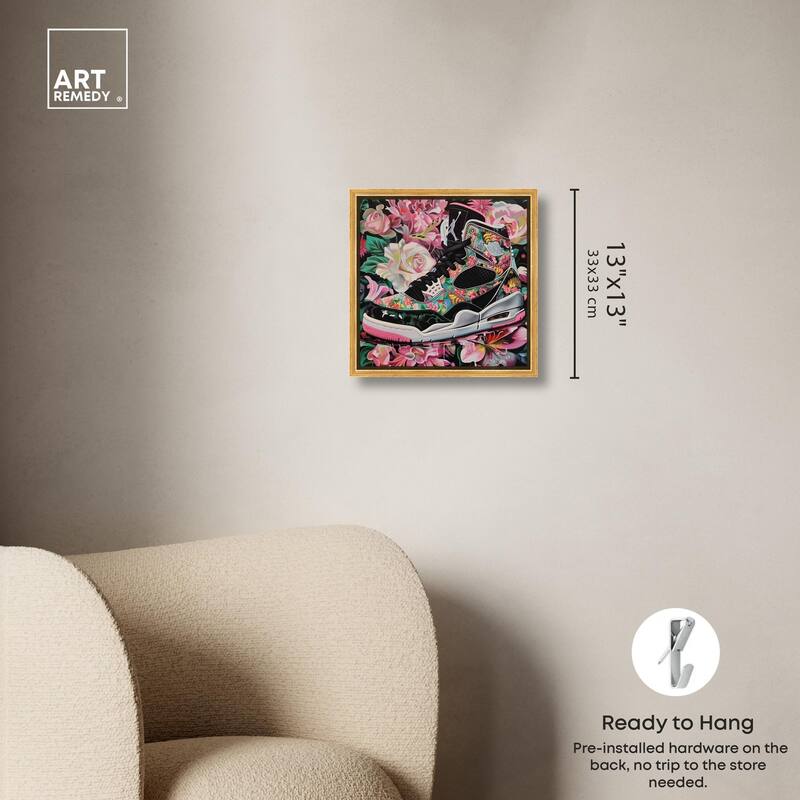 Hidden in Floral Bloom Sneaker Canvas by Art Remedy
