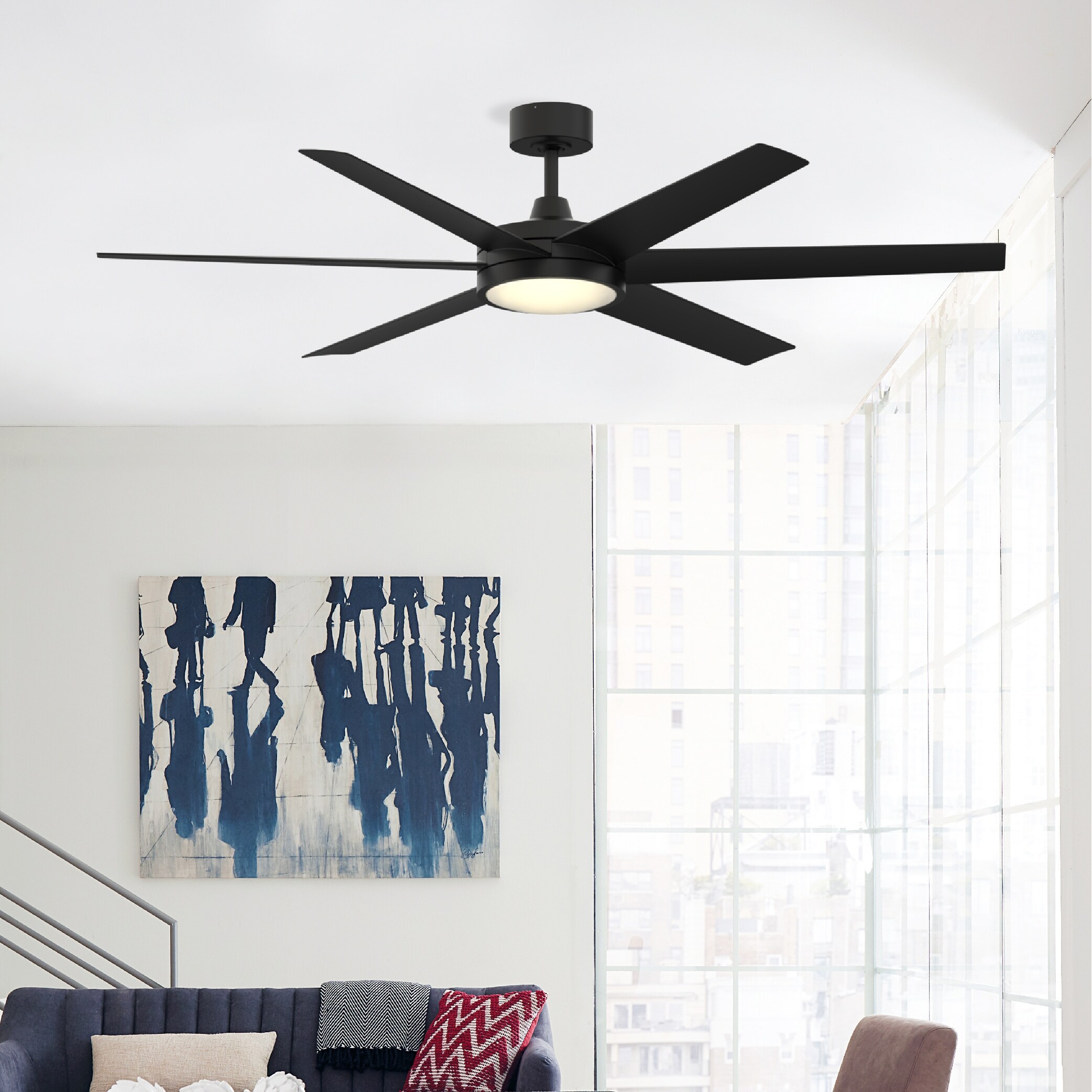 セットアップ24AW エフシーレアルブリストルALL WEATHER Brawn 64 inch Indoor/Outdoor Ceiling Fan with LED CCT Select