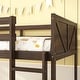preview thumbnail 5 of 18, Twin Size Floor Bunk Bed with Safety Guardrails and Built In Ladder