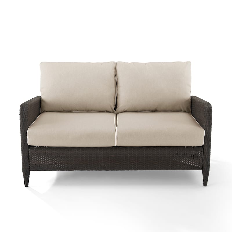 Kiawah Outdoor Wicker Loveseat - 51"W x 28.5"D x 30.5"H