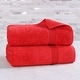 preview thumbnail 8 of 128, Superior Heritage Egyptian Cotton Absorbent Bath Sheet Set of 2 Red
