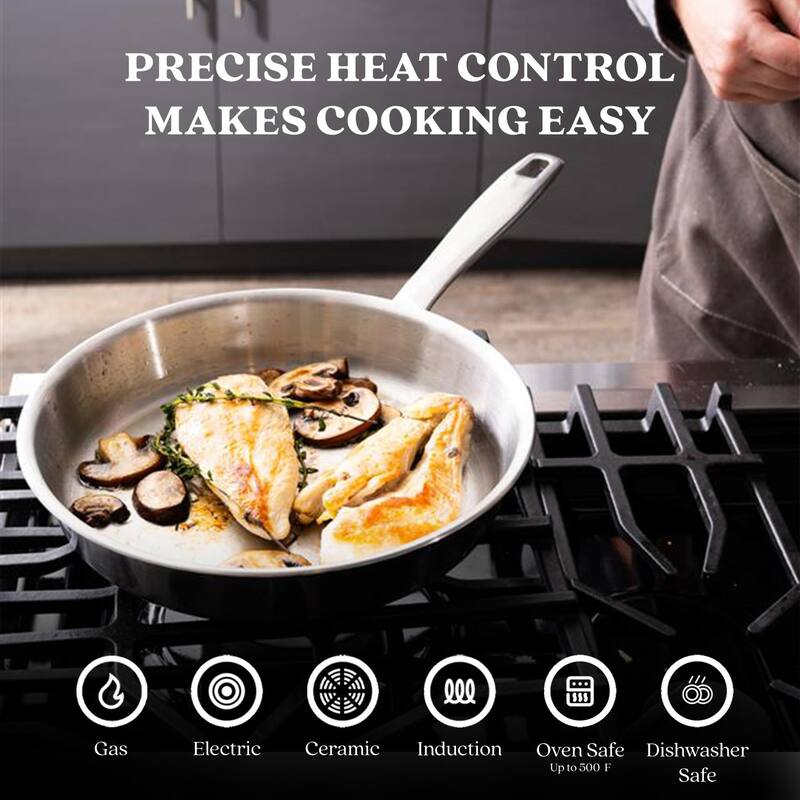 Alva Maestro 5-Ply Stainless Steel Cookware Set - Non-Toxic Pots & Pans
