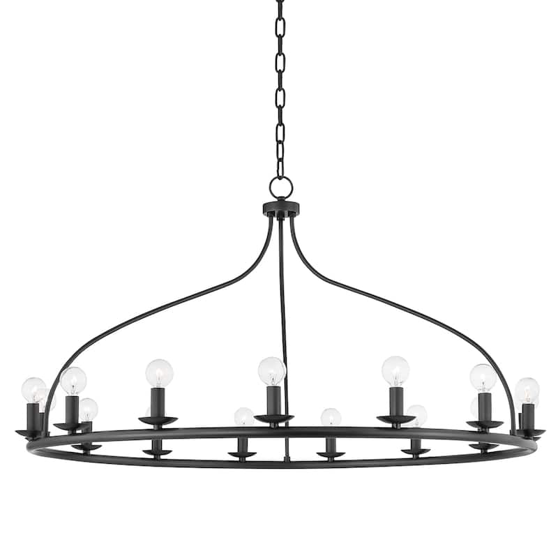 Mitzi by Hudson Valley Kendra 15-light Chandelier - Old Bronze