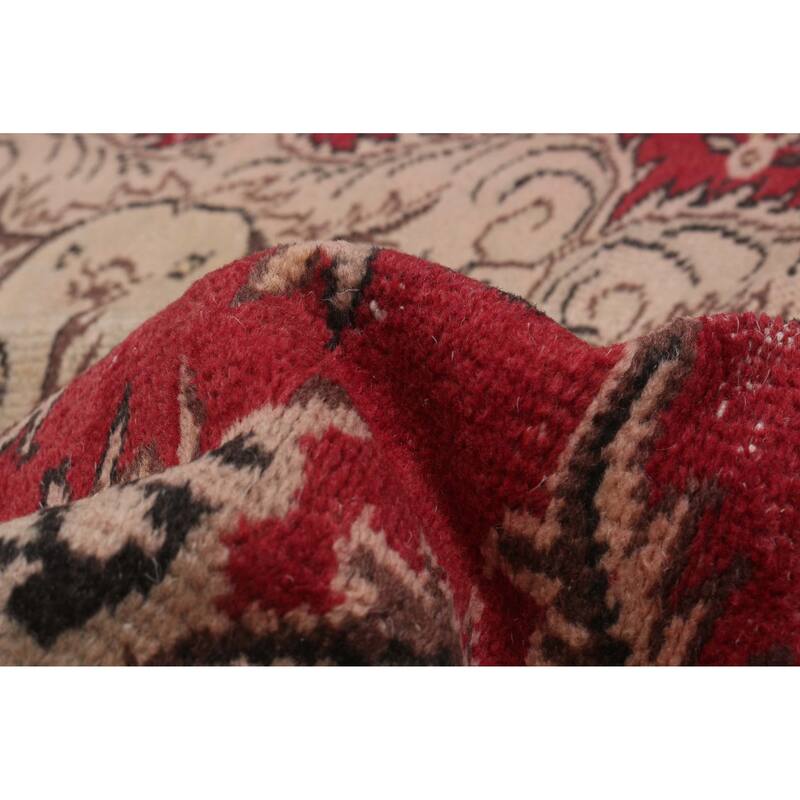 ECARPETGALLERY Hand-knotted Melis Vintage Red Wool Rug - 5'4 x 8'9