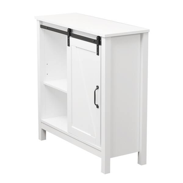 Farmhouse White Mdf Bathroom Cabinet Overstock 31827200