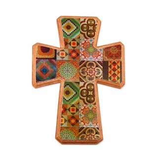 NOVICA Puebla Heritage, Decoupage wall cross