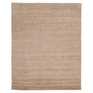ECARPETGALLERY Hand-knotted Kashkuli Gabbeh Taupe Wool Rug - 8'1 x 10'1