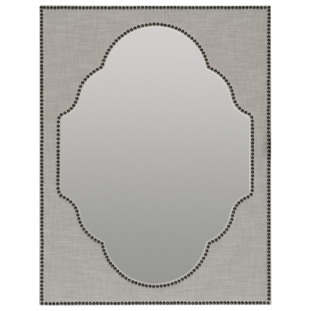 Hooker Furniture Nourmand 45" x 34" Linen Wrapped Accent Mirror from