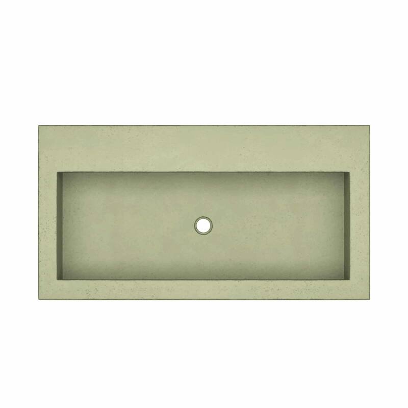 Native Trails Trough 36" Rectangular NativeStone Drop In Bathroom Sink