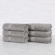 preview thumbnail 21 of 39, Superior Oregon Organic Cotton Solid Hand Towel, Set of 6 Silver