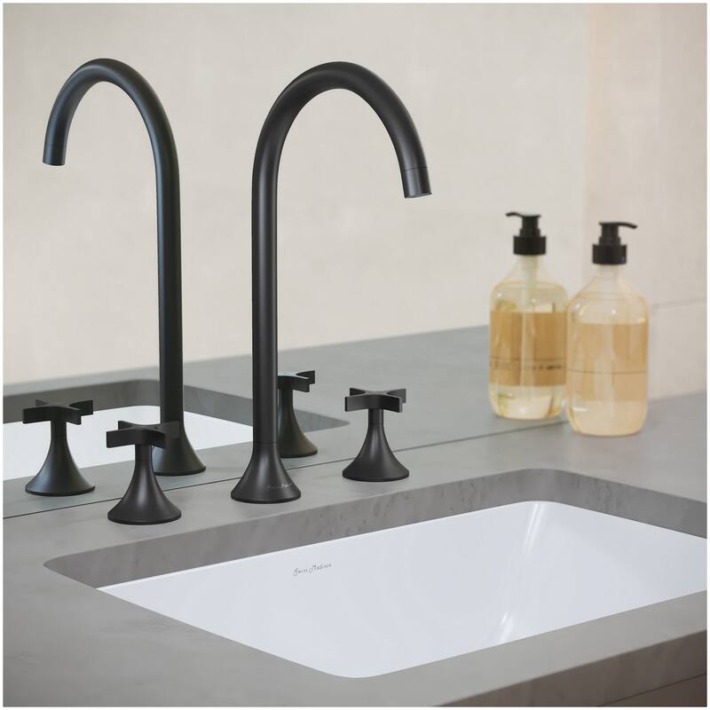 Swiss Madison SM-BF101 Daxton 1.2 GPM Widespread Bathroom Faucet - Matte Black