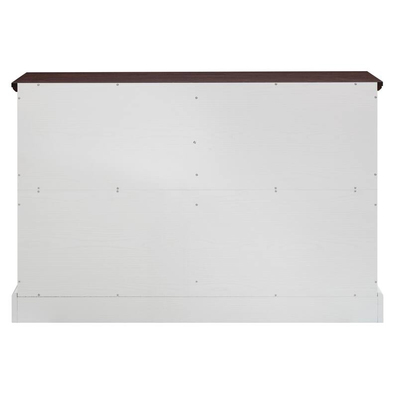 Farmhouse 6 Drawer Dresser Chests for Bedroom, Wooden Bedroom Dresser Chest of Drawers