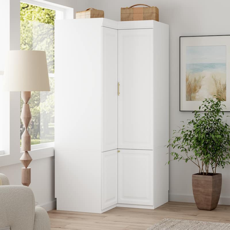 93.9"H/74.2"H Armoires Wardrobe Closet Cabinet Hanging Drawers Storage
