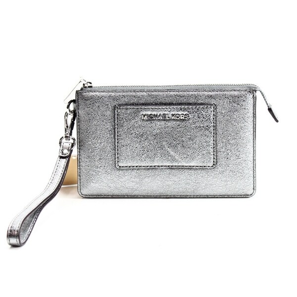 silver michael kors wallet