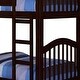 preview thumbnail 4 of 4, Twin Over Twin Bunk Bed, Pine Wood, Slatted Headboard, Espresso Brown