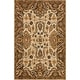 preview thumbnail 8 of 10, Alexander Home Madaline Hand-Hooked Botanical 100% Wool Area Rug 5' x 7'6" - Ivory/Dk Taupe